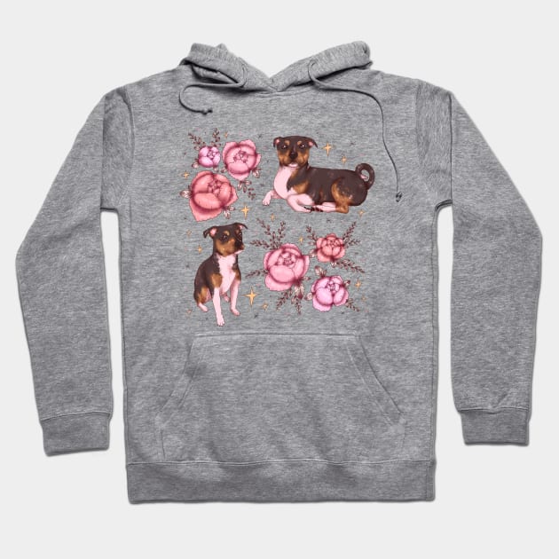 Puppy&Flowers Hoodie by chiaraLBart